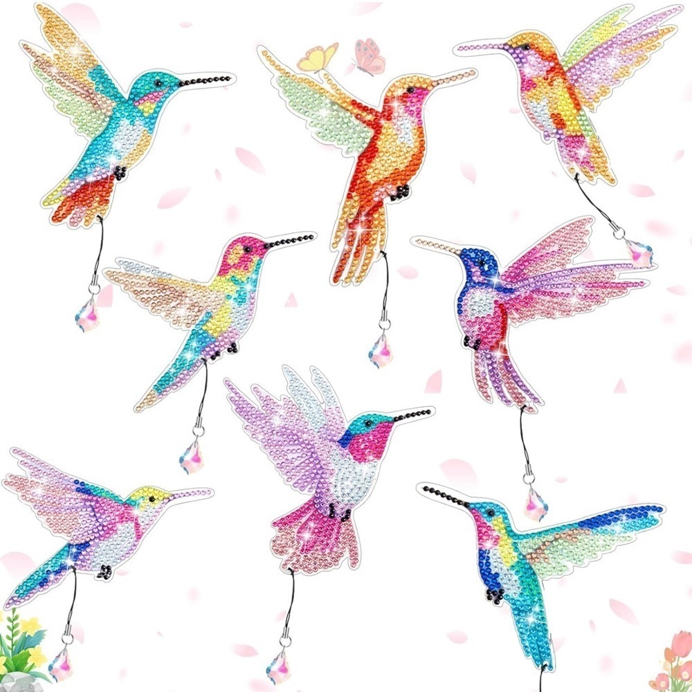 Diamond Art HUMMINGBIRD 01 Bookmark, Colorful, Sparkly, Bling - Picture 12 of 14